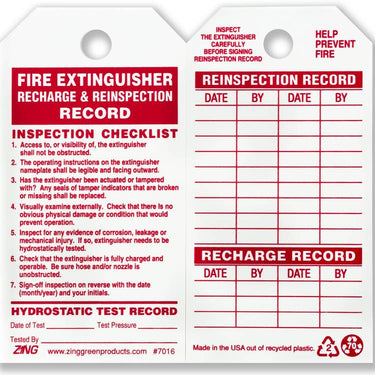 ZING Eco Safety Tag, 10/Pack- Model 7016
